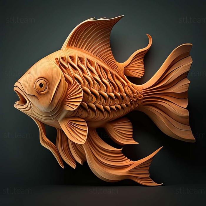 3D model Florida jordanella fish (STL)